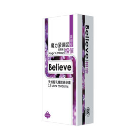 Believe[韩国相信/直觉]进口安全套魔力紧绷装12支装