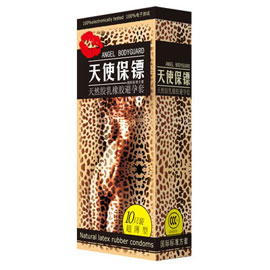 天使保镖天然胶乳安全套[超薄型]10支装