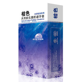 桔色水溶性安全套[螺纹型苹果味]12只装