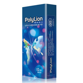 PolyLion[马来西亚宝狮]进口安全套螺纹型12只装