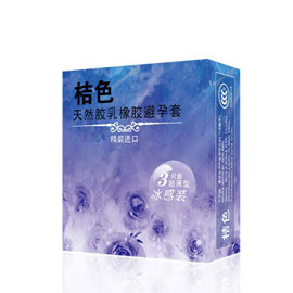 马来西亚桔色进口安全套冰感超薄装3只装